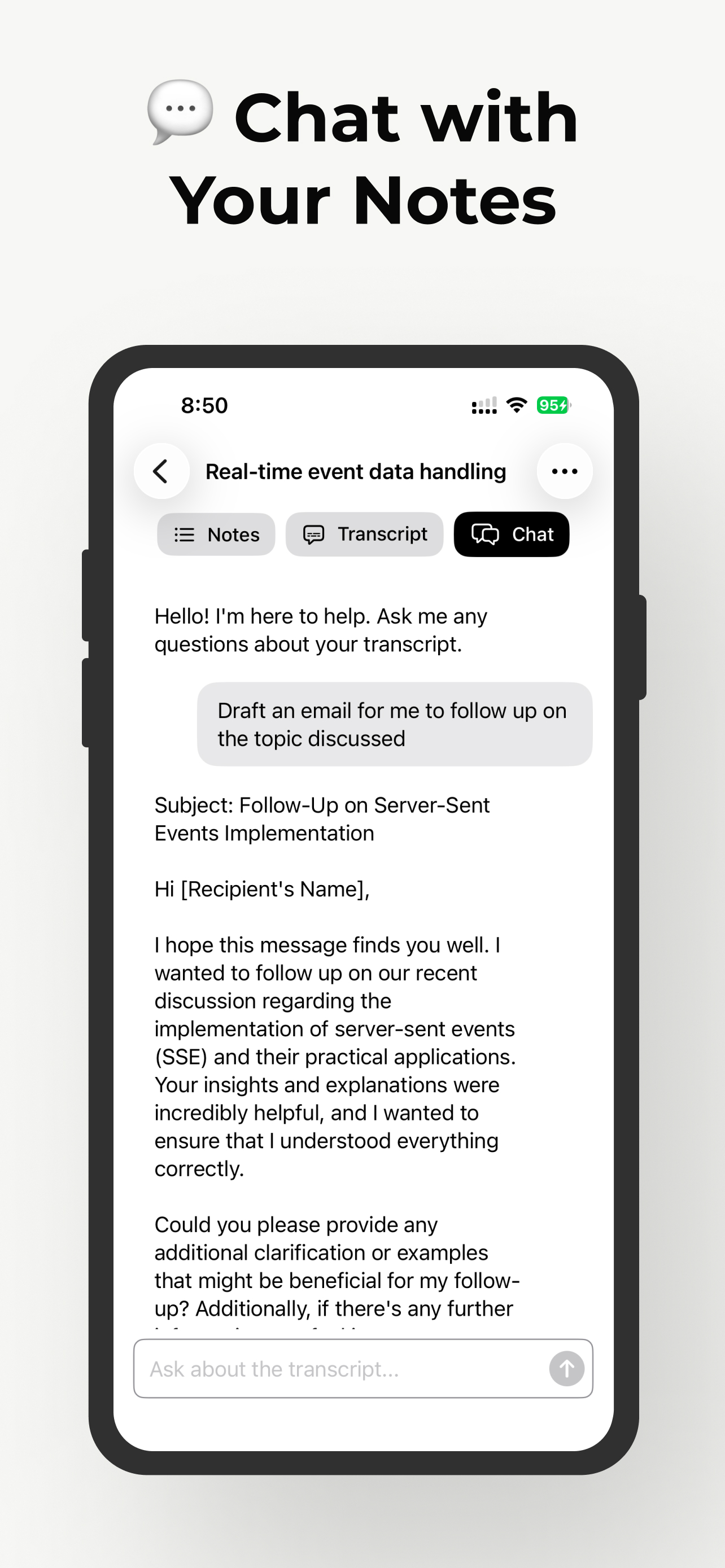 AutoNote AI transcription and note taking app screenshot 11