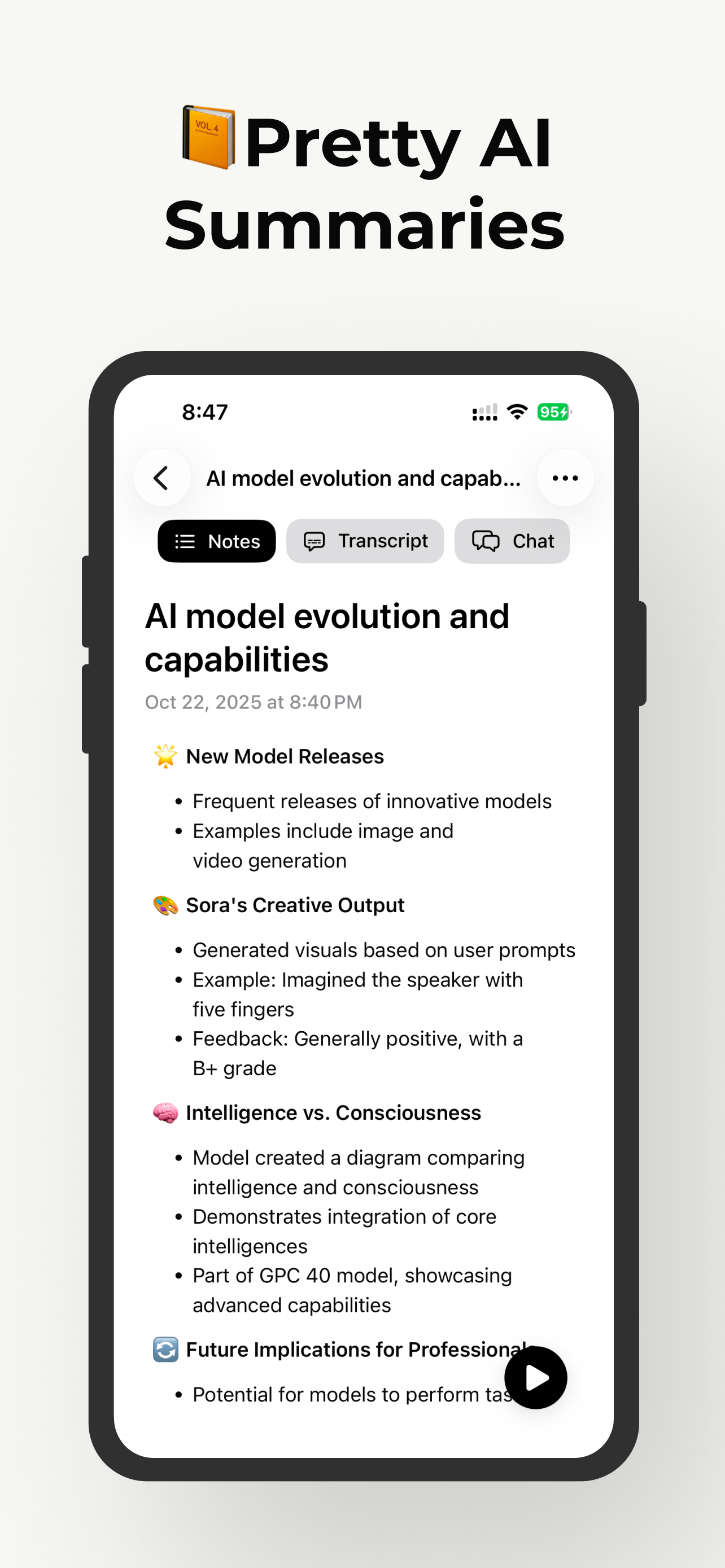 AutoNote AI transcription and note taking app screenshot 3