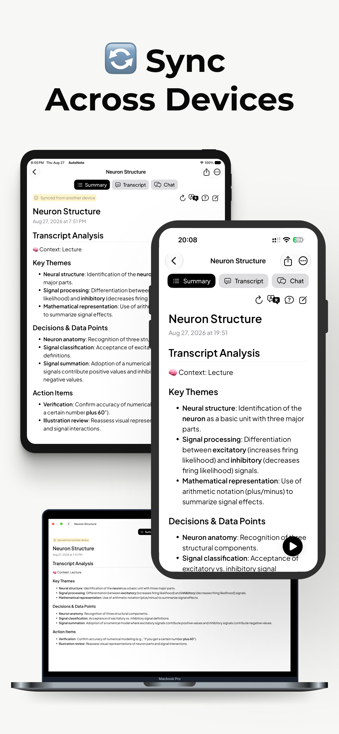 AutoNote AI transcription and note taking app screenshot 4