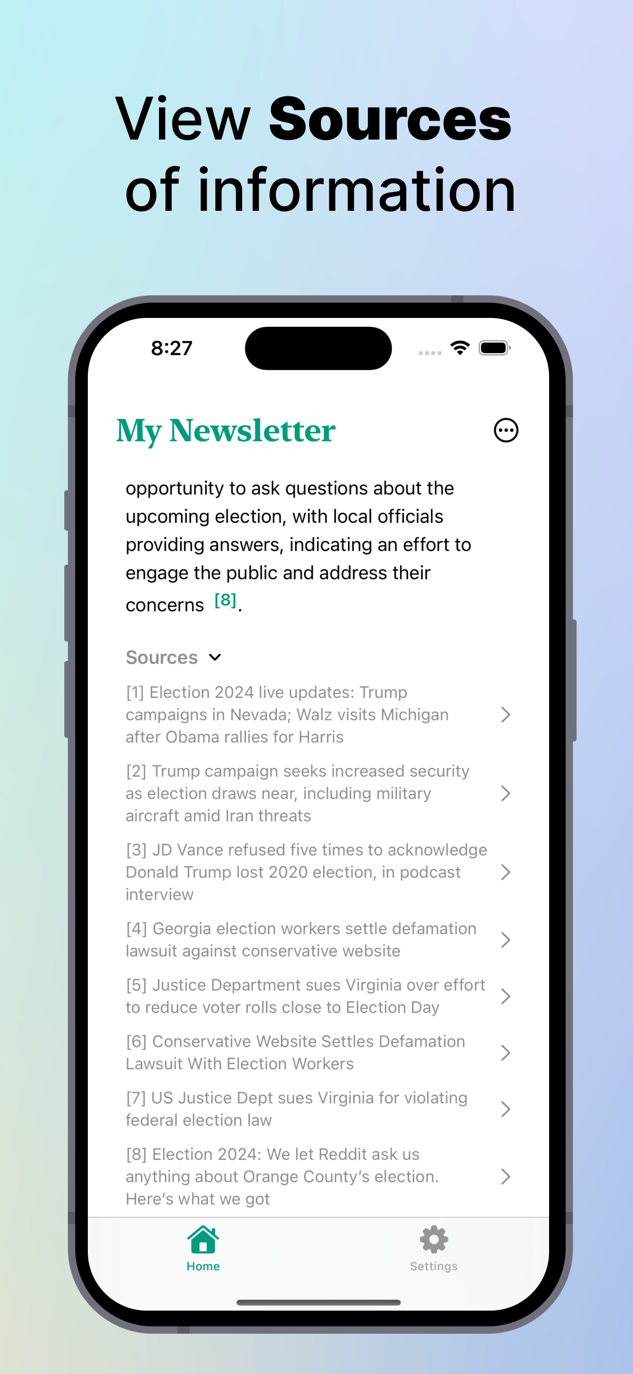 Recaply personalized news app screenshot 6