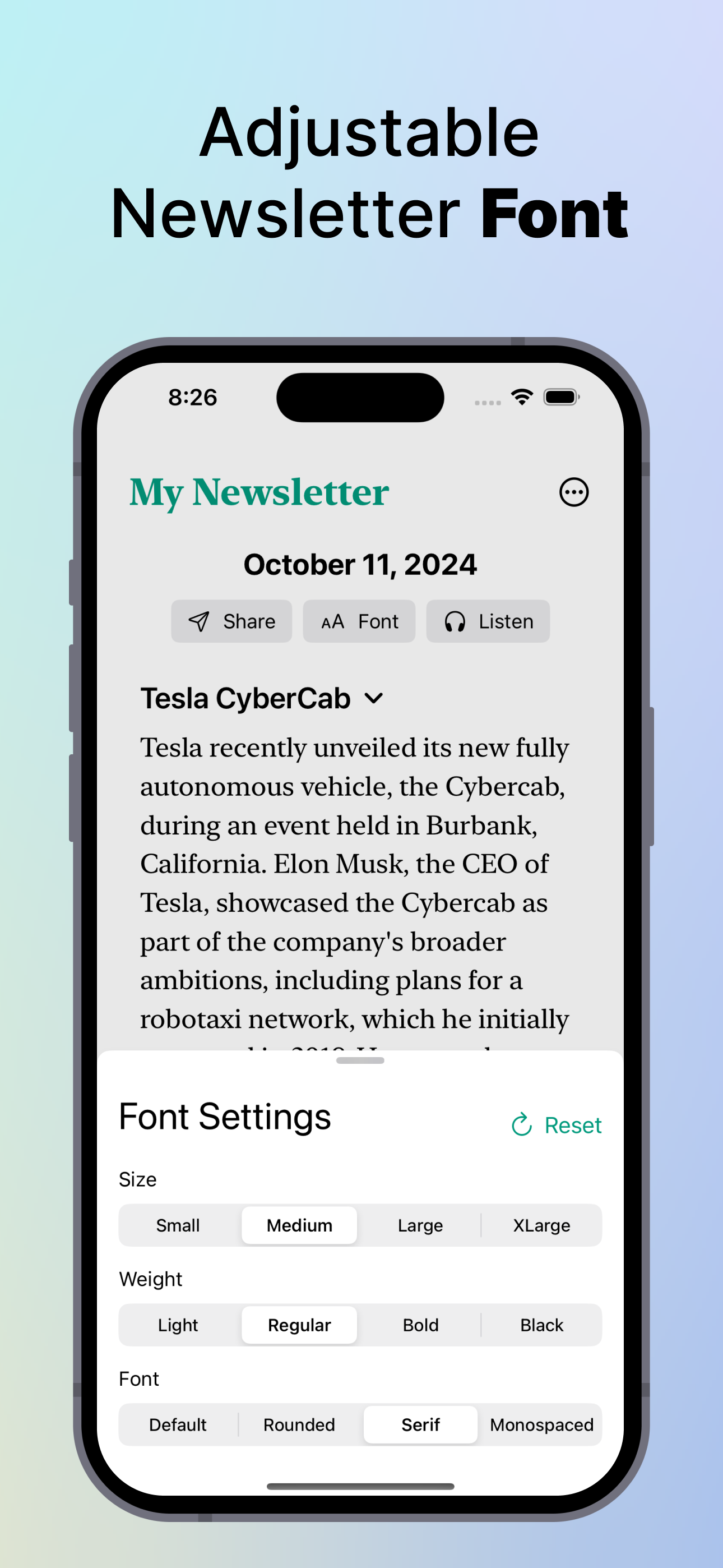 Recaply personalized news app screenshot 8